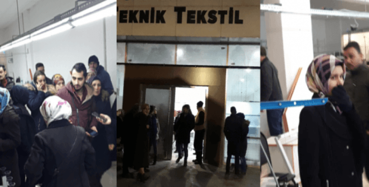Makineleri kaçıran tekstil firmasını, işçiler bastı