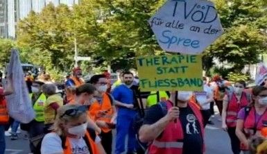 Berlin'de sağlık çalışanları grevde