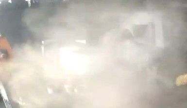 Hindistan'da buldozer lastiği şişilirken patladı