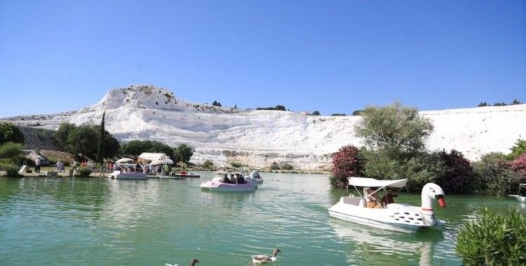 Bayram tatilinin gözdesi ‘Pamukkale’ oldu