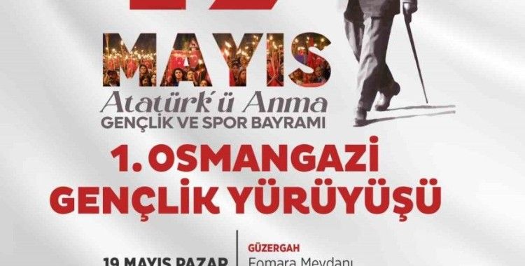 Haluk Levent’in katılımıyla ‘Osmangazi Gençlik Yürüyüşü’