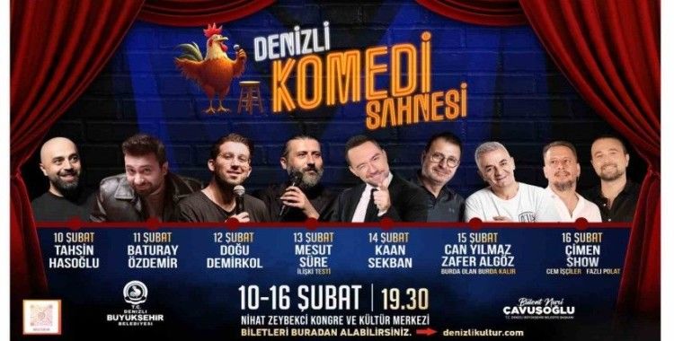 Denizli’de kahkaha fırtınası başlıyor