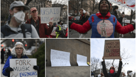 ABD'nin başkenti Washington'da Elon Musk'ın hükümet üzerindeki etkisi protesto edildi