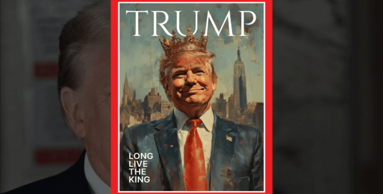 Trump, paylaşımında kendini 'kral' olarak tanımladı