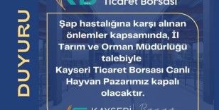 KTB Canlı Hayvan Pazarı’nda ’şap hastalığı’ önlemi

