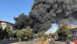 Gaziantep'te geri dönüşüm fabrikasında yangın