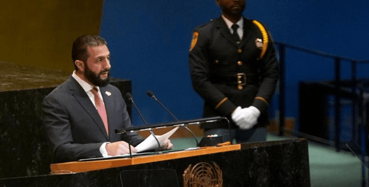 Şara, Suriyelilere destek veren Türkiye ile diğer ülkelere BM kürsüsünden teşekkür etti