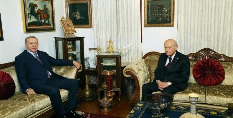 Cumhurbaşkanı Erdoğan, MHP Genel Başkanı Bahçeli ile görüştü